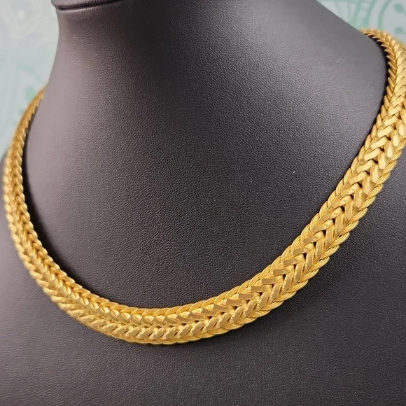 SOLD Signed Norma Jean Gold-tone Necklace - Picture 2 of 5